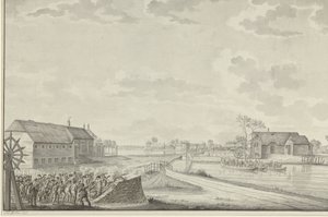 Attack of the Prussians under Colonel Van Borstel on the Duivendrecht Bridge, October 1, 1787