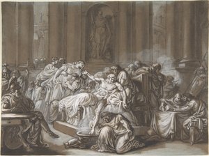 The Death of Seneca by Jean Guillaume Moitte