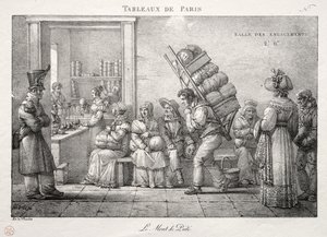 Scenes of Paris: The Pawnshop by Jean Henri Marlet