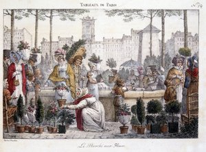 The Flower Market by Jean Henri Marlet