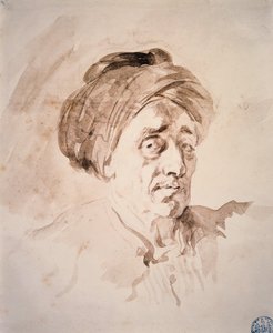 Head with a Turban by Jean Honore Fragonard
