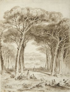 Italian Landscape with Umbrella Pines by Jean Honore Fragonard