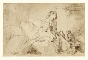 Oh! If Only He Were as Faithful to Me by Jean Honore Fragonard