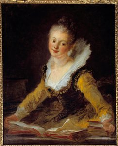 Study: A Woman at Her Office Flipping Through Books