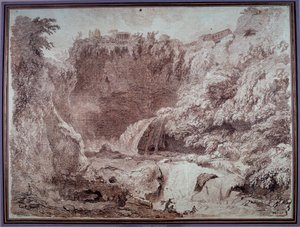 The Cave of Neptune at Tivoli by Jean Honore Fragonard