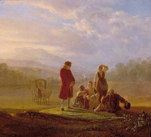 Voltaire Conversing with the Peasants in Ferney