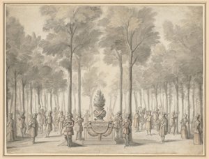 Design for the Divertissement from La Pastorale First Entrée of the opera-ballet Les Muses by Jean I Berain