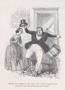 ...Happy to get away with it so cheaply. from the Little Miseries of Human Life by Jean Ignace Isidore Gérard