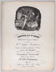 Letter Written from Alger by Jean Ignace Isidore Gérard