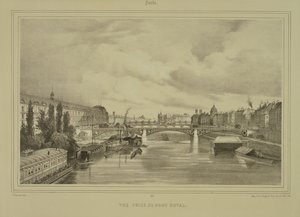 View of the Pont Royal by Jean Jacottet