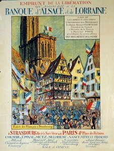 Borrowing of Liberation on the Bank of Alsace and Lorraine (Alsace-Lorraine) by Jean Jacques (1873 1951) Waltz
