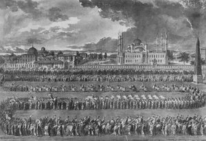 Procession of the Sultan on the Hippodrome by Jean Jacques Francois Le Barbier