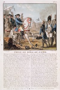 The Taking of Berg-op-Zoom, Netherlands, 1747, engraved by Jean Baptiste Morret by Jean Jacques Francois Le Barbier