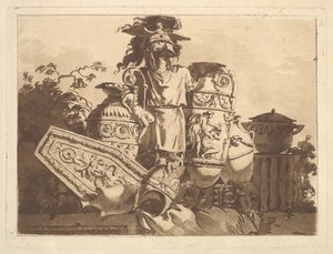 Composition with antiquities, from Recueil de Compositions par Lagrenée Le Jeune