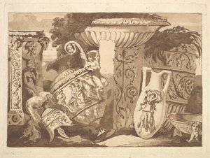 Composition with the Antique Fragments and a Leaning Vase, from Recueil de Compositions, 1782-84