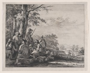 Peasants Resting by Jean Jacques de Boissieu
