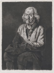 Seated Beggar: Portrait of Old Girard, a Peasant from Chasselay