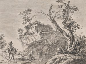 Title-Page to a Series of Ten Landscapes, 1763 by Jean Jacques de Boissieu