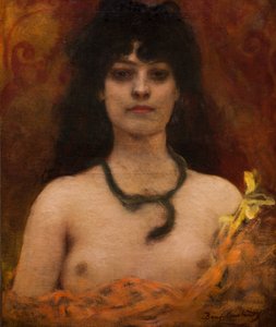 Orientalist Portrait of a Nude Woman