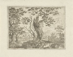 Landscape with a Broken Tree by Jean Joseph Hanson