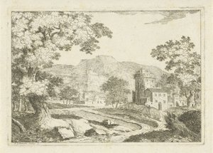 River Landscape with Houses and Towers