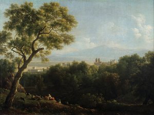 View of Frascati by Jean Joseph Xavier Bidauld
