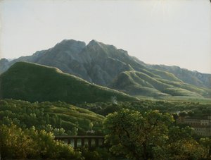 View of the Bridge and Part of the Town of Cava, Kingdom of Naples by Jean Joseph Xavier Bidauld