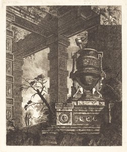 Vase Supported by Two Sphinxes by Jean Laurent Legeay