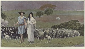 Daphnis and Chloe by Jean Leon Gerome by Jean Leon Gerome