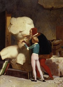 Michelangelo Showing a Student the Belvedere Torso