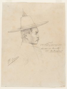 Study for "The Reception of the Siamese Ambassadors at Fontainebleau" by Jean Leon Gerome