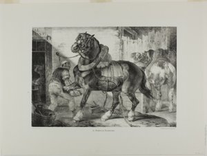 A French Farrier, plate 12 from Various Subjects Drawn from Life and on Stone (The English Suite) by Jean Louis André Théodore Géricault