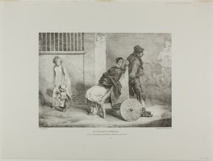 A Paralytic Woman, plate 9 from Various Subjects Drawn from Life and on Stone (The English Suite) by Jean Louis André Théodore Géricault