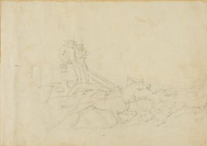Coach Drawn by Four Galloping Horses by Jean Louis André Théodore Géricault