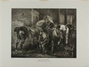 The English Farrier, plate 10 from Various Subjects Drawn from Life and on Stone (The English Suite) by Jean Louis André Théodore Géricault