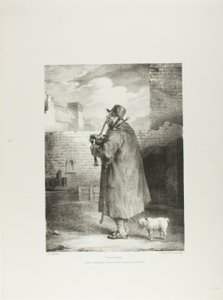 The Piper, plate 1 from Various Subjects Drawn from Life and on Stone (The English Suite) by Jean Louis André Théodore Géricault