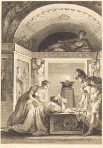 The Matron of Ephesus by Jean Louis Delignon and Antoine Jean Duclos after Jean Honoré Fragonard