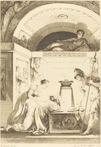 The Matron of Ephesus by Jean Louis Delignon and Antoine Jean Duclos after Jean Honoré Fragonard