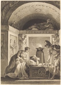 The Matron of Ephesus by Jean Louis Delignon and Antoine Jean Duclos after Jean Honoré Fragonard