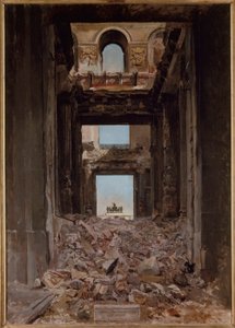 Ruins of the Tuileries by Jean Louis Ernest Meissonier