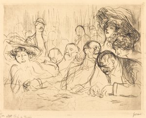 At the Gambling Table (first plate)