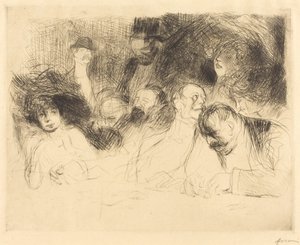 At the Gambling Table (first plate)