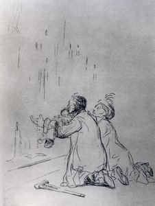 Entreaty in front of the Cave, 1925 by Jean Louis Forain