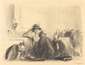 Lawyer Talking to His Client