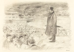 Scene of a Strike (third plate) by Jean Louis Forain