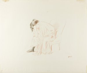 Seated Woman, Head in Right Hand by Jean Louis Forain