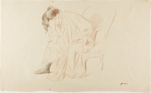 Seated Woman, Head in Right Hand by Jean Louis Forain