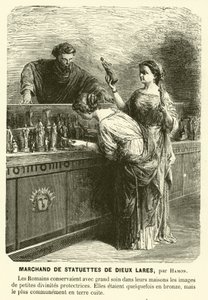Seller of statuettes of Lares, ancient Roman guardian deities by Jean Louis Hamon