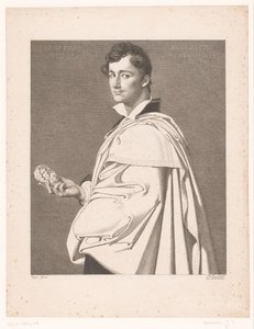 Portrait of the Sculptor Lorenzo Bartolini by Jean Louis Potrelle