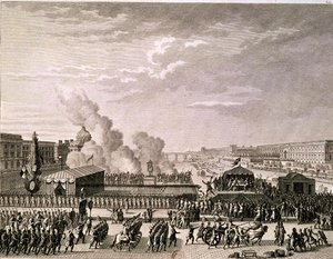 Proclamation of the Danger to the Homeland, 22nd July 1792, engraved by Pierre Gabriel Berthault by Jean Louis Prieur